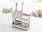 Toothbrush Holder Electric Tooth Brush Toothpaste Holder Bathroom Set Restroom Vanity Large Capacity Tooth Paste Accessories Storage Decor Cups Holder for Family Apartment（Contains 1 Cups）